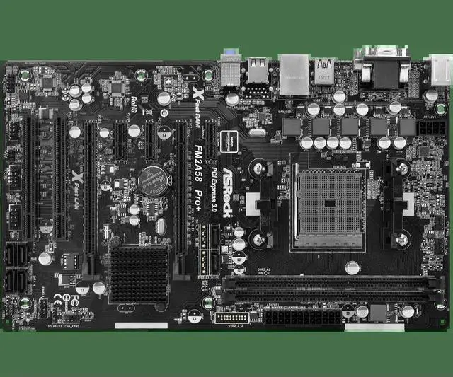 Alt view image 2 of 3 - FM2A58 Pro+ Motherboard Socket FM2+ A58 DDR3 32GB ATX support A10 787 X4 870 A8 560 A10 770 cpu