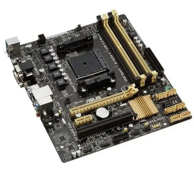 Alt view image 2 of 3 - A78M-A Motherboard A78 Socket FM2/FM2+ DDR3 32GB Micro ATX Support A10-6790K A10-7870K A4-4020 A6-5400 cpu