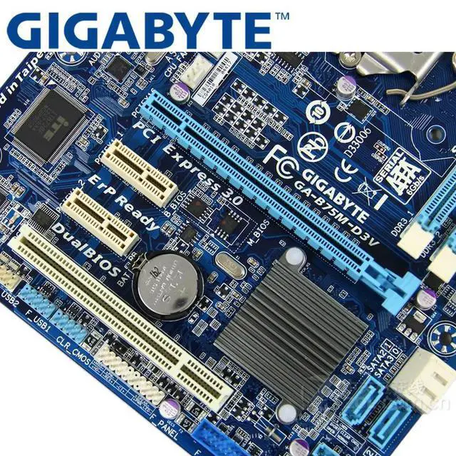 Alt view image 3 of 3 - GA-B75M-D3V Desktop Motherboard B75 Socket LGA 1155 I3 I5 I7 DDR3 32G Micro ATX B75M-D3V
