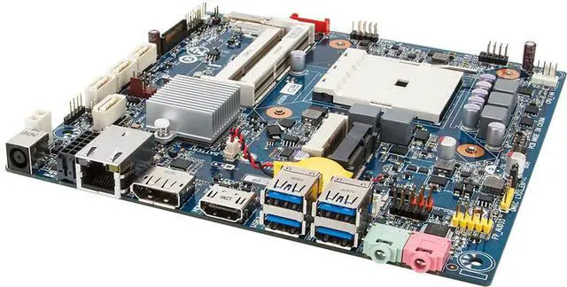Alt view image 3 of 3 - For MQHUDVI Mini-ITX Motherboard A75 Socket FM2 4 x SATA III DDR3 16GB support APU A4-5/A6-5/A8-5/A10-5 cpu