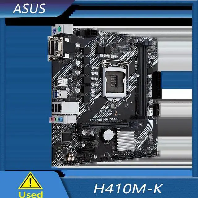 Alt view image 2 of 3 - PRIME H410M-K H410 LGA 1200 MICRO ATX DVI VGA USB 3.2 GEN 1 TYPE-A 1 GB ETHERNET