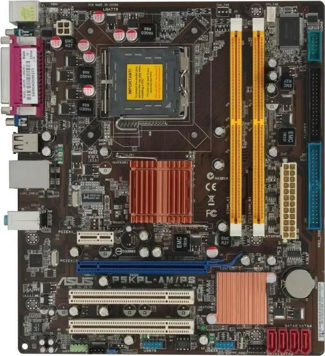 Main image of P5KPL-AM/PS Motherboard G31 LGA 775 Micro-ATX DDR2 4GB support Core 2 Duo E6400 E8190 QX9650 cpu