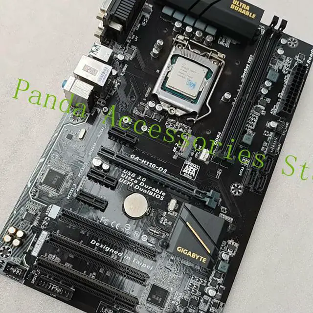 Alt view image 2 of 3 - GA-H110-D3 motherboard DDR4 USB 3.0 with PCI slot COM H110-D3