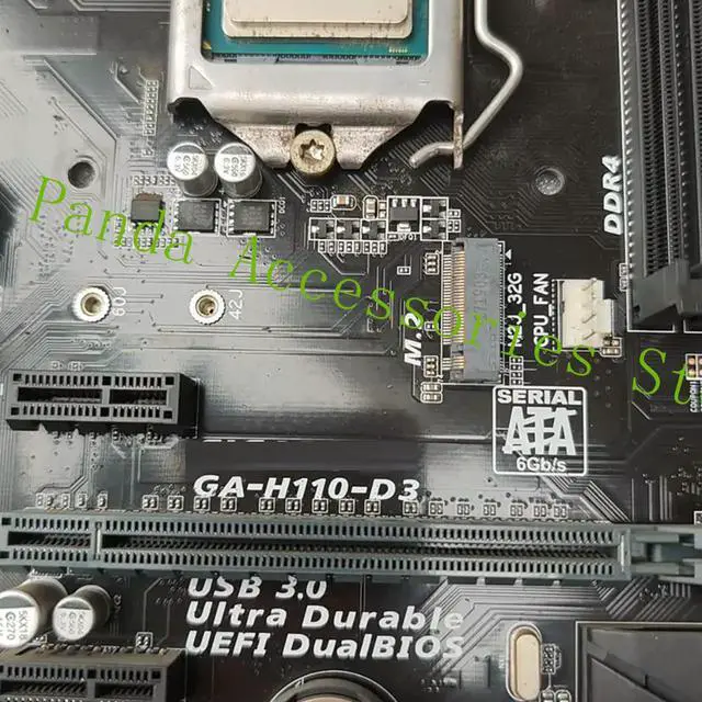 Alt view image 3 of 3 - GA-H110-D3 motherboard DDR4 USB 3.0 with PCI slot COM H110-D3