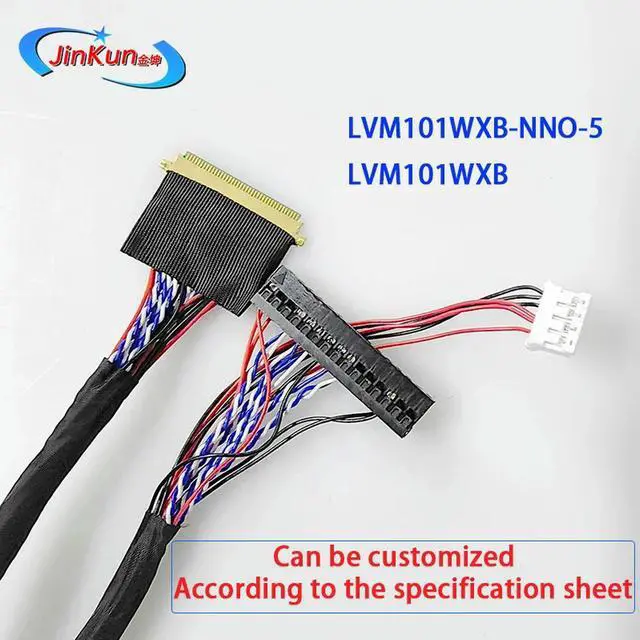 Alt view image 2 of 3 - LVM101WXB-NNO-5 special screen line LVM101WXB-LED40P single 8-step-up LVDS screen line with backlight