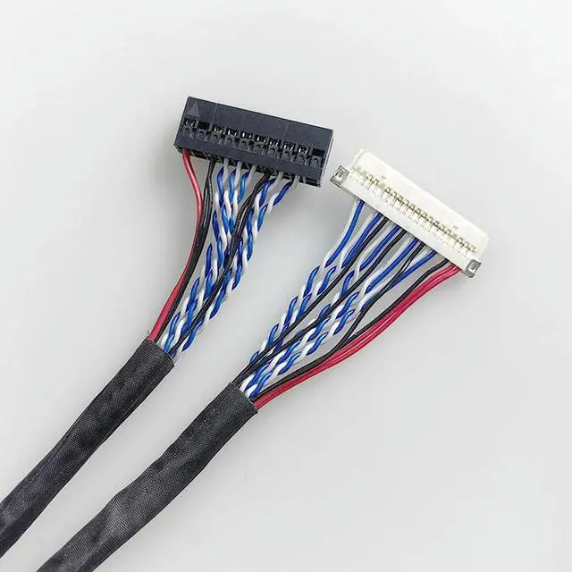Alt view image 2 of 3 - DF19-20P pin insertion single 8-screen line TM104TDGP10 special line Lehua definition supports customized LVDS screen line