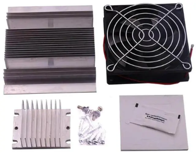 Main image of Peltier Thermoelectric Refrigeration Cooling System Kit Semiconductor Cooler Conduction Module Radiator Cooling Fan