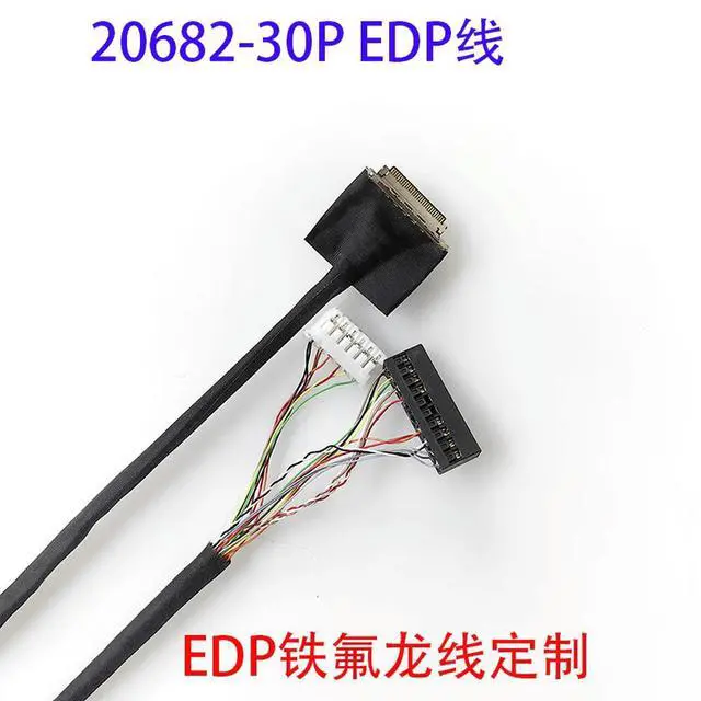 Alt view image 2 of 3 - I-PEX20682-30P screen line EDP Teflon welding line N133HCE-G52 custom 2lane Shimeitai