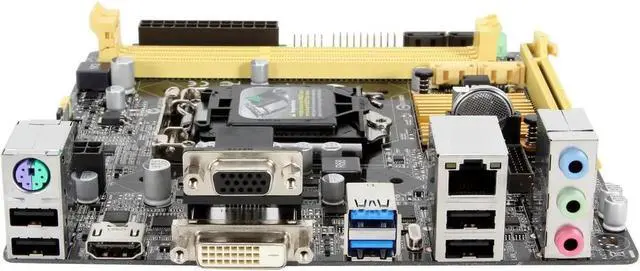 Alt view image 3 of 3 - H81I-PLUS Mini ITX Motherboard LGA 1150 H81 support Core i3-4130 i3-4350 i3-4170 i5-4570 DDR3
