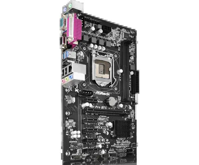 Alt view image 3 of 3 - H81 Pro BTC Motherboard H81 LGA 1150 DDR3 16GB ATX HDMI Support I7-4770 I5-4670 I3-4170 I5-4570S I3-4370 I3-4330