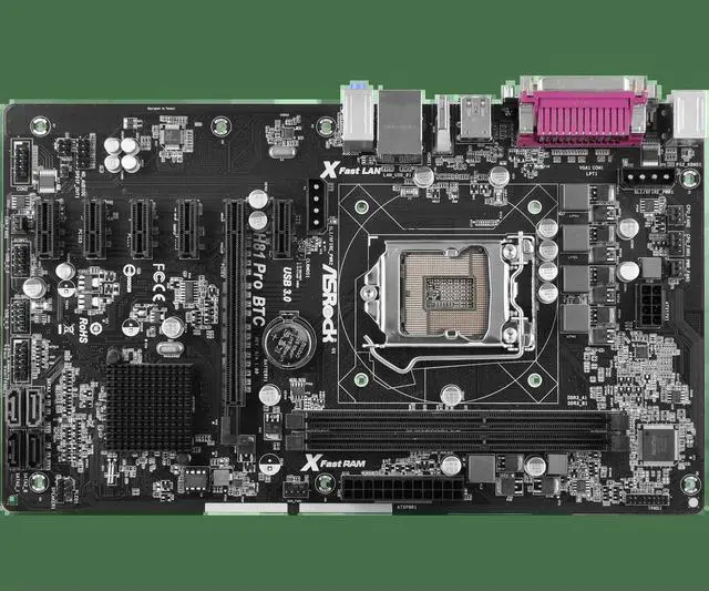 Alt view image 2 of 3 - H81 Pro BTC Motherboard H81 LGA 1150 DDR3 16GB ATX HDMI Support I7-4770 I5-4670 I3-4170 I5-4570S I3-4370 I3-4330