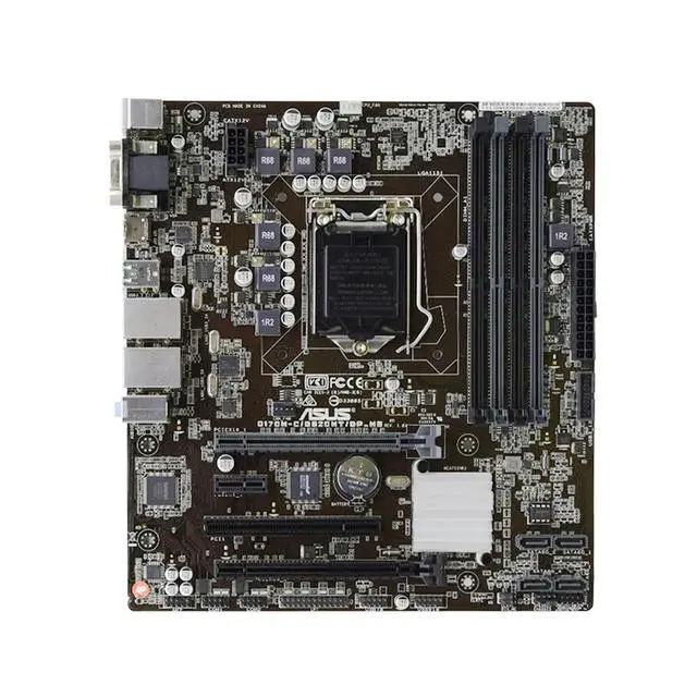 Alt view image 2 of 3 - Q170M-C/D820M Motherboard Q170 LGA 1151 DDR4 64GB support Core i3-6300 i7-6700K i5-6500 i5-6600T cpu M-ATX
