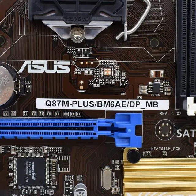 Alt view image 3 of 3 - Q87M-PLUS Motherboard Q87M-PLUS/BM6AE/DP_MB Q87 LGA 1150 DDR4 16GB support i7-4770 i5-4590 i5-4670 i3-4360 i3-4130