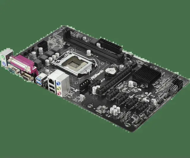 Alt view image 3 of 3 - H81 Pro BTC Motherboard H81 2xDDR3 16GB ATX support i5-4570 i7-4770 i3-4170 i3-4130 i5-4590 cpu