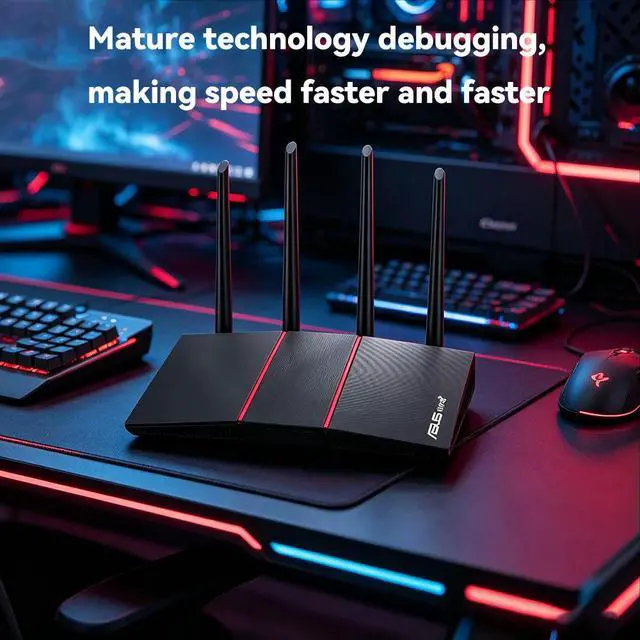 Alt view image 2 of 3 - RT-AX56U 230×134×56mm 880g Maximum transmission speed 1800 Mbps