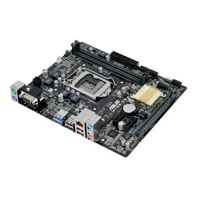 Alt view image 2 of 3 - H110M-CS Motherboard LGA 1151 DDR4 32G SATA3 VGA DVI Micro-ATX Supports 6400 7300 6300 7600 6100 cpu