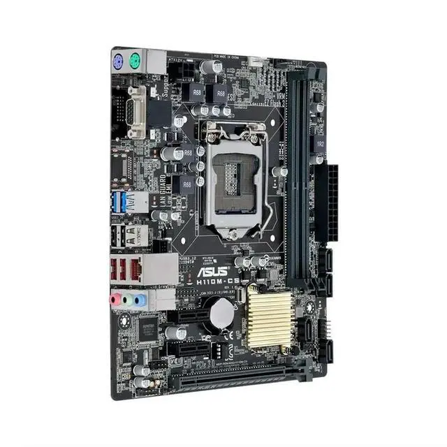 Alt view image 3 of 3 - H110M-CS Motherboard LGA 1151 DDR4 32G SATA3 VGA DVI Micro-ATX Supports 6400 7300 6300 7600 6100 cpu