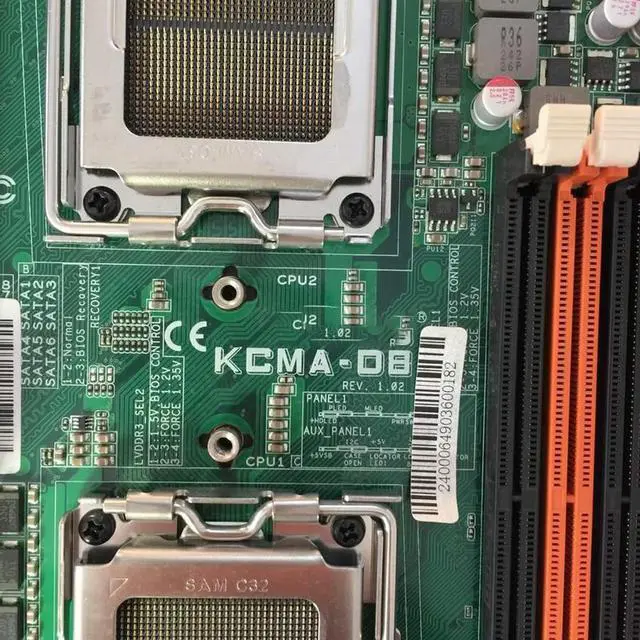 Alt view image 6 of 6 - Stable Performance KCMA-D8 For Server Motherboard Dual-channel Supports Opteron 41/42/43 Series CPU Socket C32