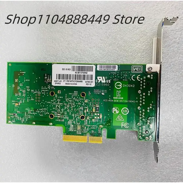 Alt view image 2 of 4 - 331T 647594-B21 649871-001 647592-001 BCM5719 network card