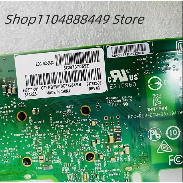 Alt view image 3 of 4 - 331T 647594-B21 649871-001 647592-001 BCM5719 network card