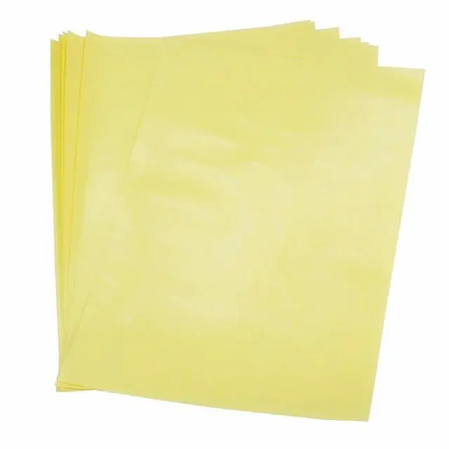 Alt view image 3 of 3 - 100Pcs /Llot 600g PCB Circuit Board Thermal Transfer Paper Yellow, A4 Thermal Transfer Paper Transmission