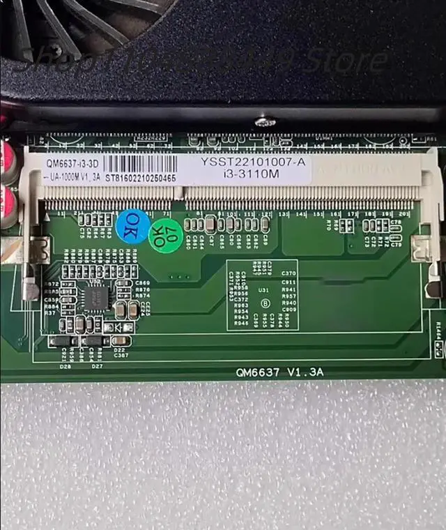 Alt view image 2 of 3 - QM6637 QM6637-i3-3D HM77 motherboard