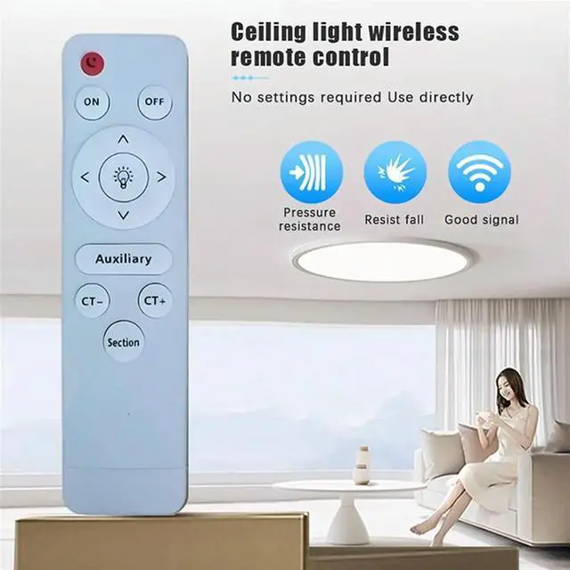 Main image of Infrared Remote Control Stepless Dimmer LED Fan Lamp Living Ceiling Room Remote Control for Ceiling Light Floodlight