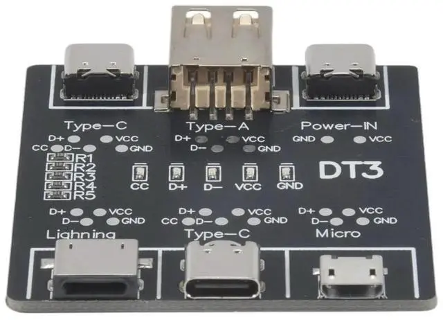 Alt view image 3 of 3 - USB Data Line Detection Board for IOS Android Micro-USB Type-C Short Circuit Switch Detection Board DT3 USB Cable Tester