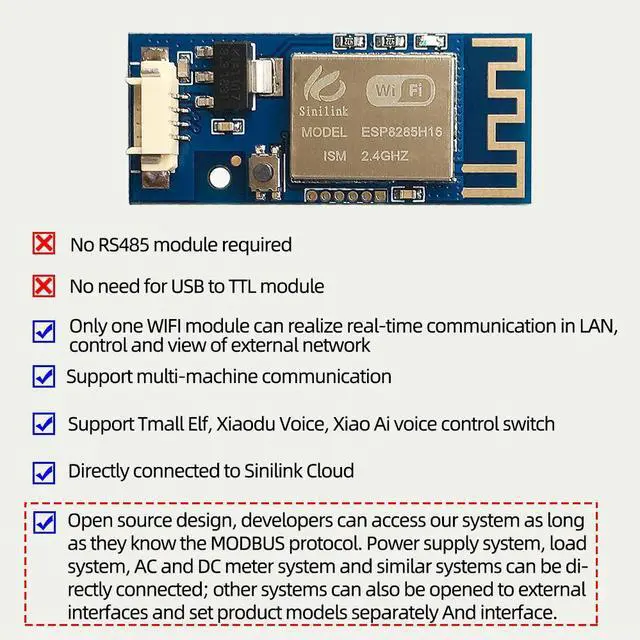 Alt view image 2 of 3 - Sinilink Module Mobile Phone APP Home Remote Controller By Power System To Controls Power Module For DC-DC XY-WFPOW