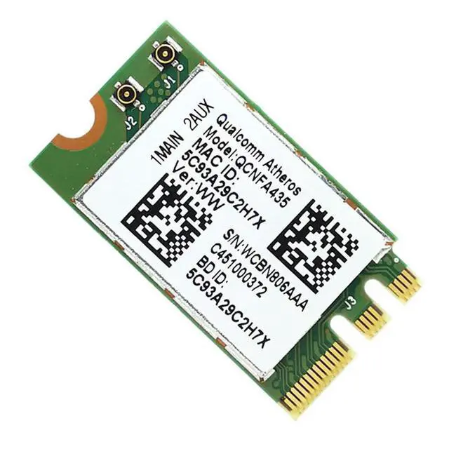 Alt view image 3 of 3 - Adapter Card for Atheros QCA9377 QCNFA435 802.11AC 2.4G/5G NGFF CARD Bluetooth 4.1