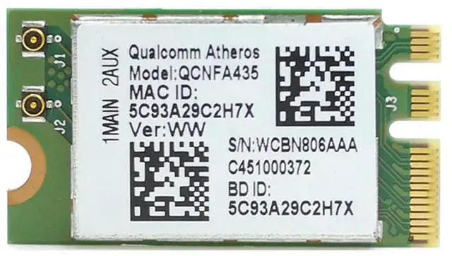Main image of Adapter Card for Atheros QCA9377 QCNFA435 802.11AC 2.4G/5G NGFF CARD Bluetooth 4.1