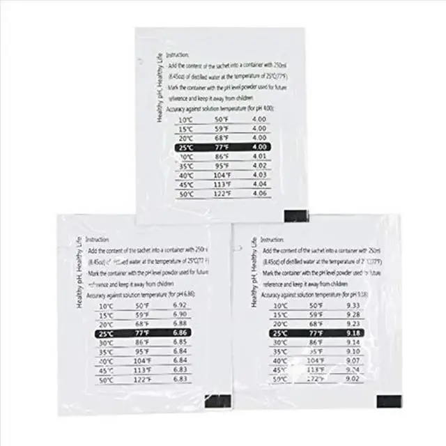 Alt view image 2 of 3 - 18 Pack PH Meter Buffer Solution Powder 6.86/4.00/9.18, PH Calibration Solution Packets for Precise PH Meter