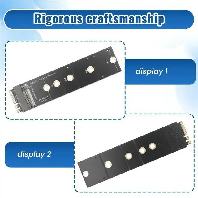 Main image of M.2 A+E KEY Slot To M.2 NVME Adapter Card NGFF To KEY-M Expansion Card NVMe PCI Express SSD Port Expansion Adapter