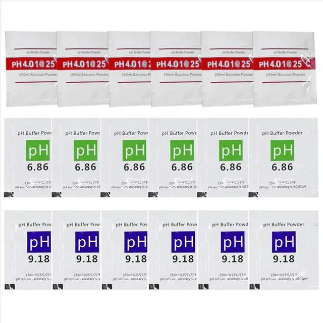 Alt view image 3 of 3 - 18 Pack PH Meter Buffer Solution Powder 6.86/4.00/9.18, PH Calibration Solution Packets for Precise PH Meter