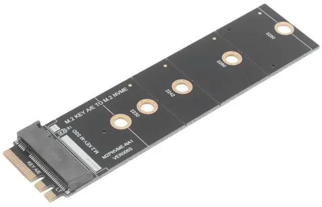 Alt view image 2 of 3 - M.2 A+E KEY Slot To M.2 NVME Adapter Card NGFF To KEY-M Expansion Card NVMe PCI Express SSD Port Expansion Adapter