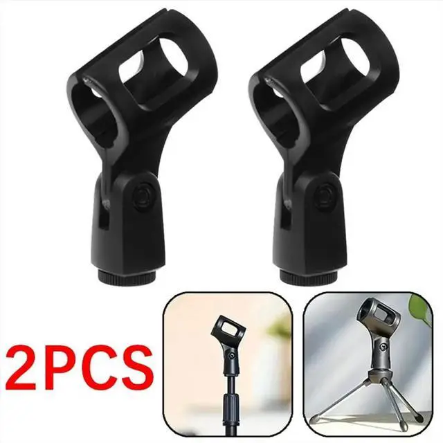 Alt view image 2 of 3 - 2pcs Universal Microphone Stand Clips Adjustable Mic Clamp Mount Holders for Secure and Flexible Placement
