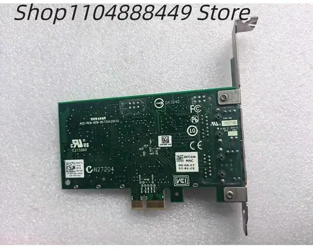Alt view image 2 of 2 - BCM5720A dual-port gigabit network card 0FCGN
