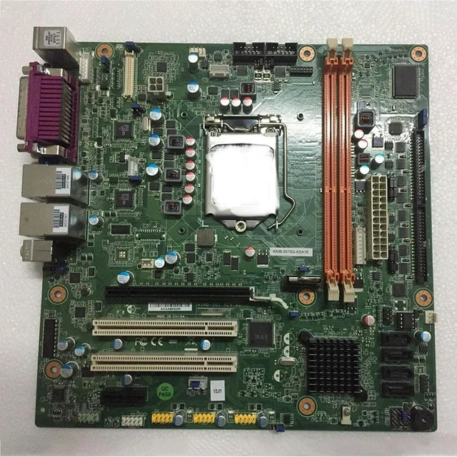 Alt view image 5 of 6 - AIMB-501G2 AIMB-501G2-KSA1E AIMB-501 Rev:A1 For Advantech Industrial Computer Motherboard Dual VGA Fully Tested