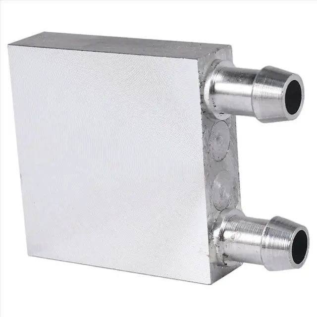Alt view image 2 of 3 - Primary Aluminum alloy Water Cooling Block 40x40mm for Liquid Water Cooler Heat Sink System Silver Use For PC Laptop CPU