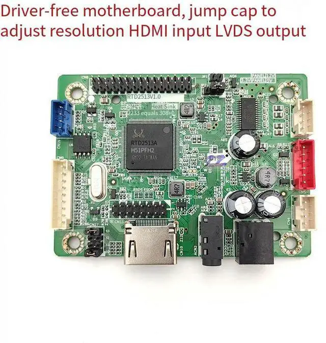 Alt view image 2 of 3 - Program-free RTD2513V1.0 LCD business display industrial control motherboard HDMI input to LVDS output HD driver board