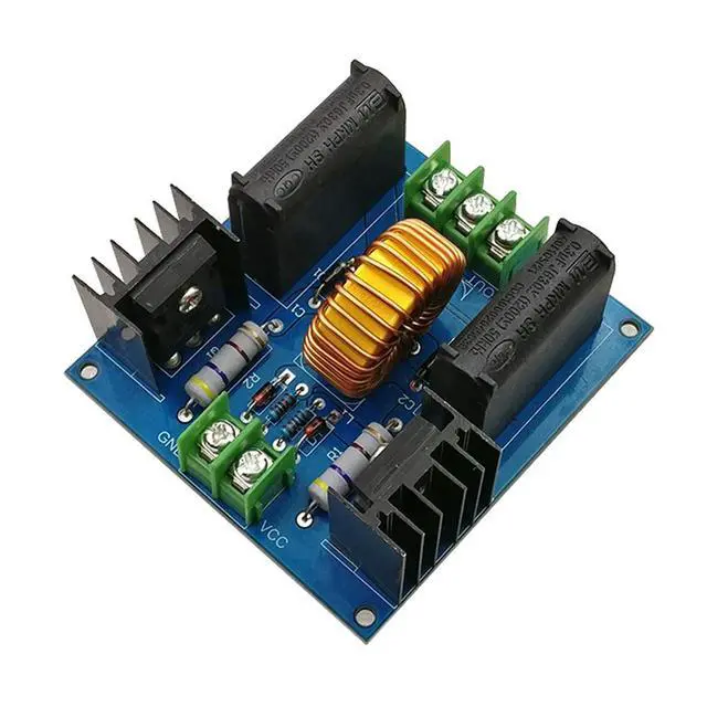 Alt view image 2 of 3 - ZVS Tesla Coil Generator DC 12V 30V 20A 1000W High Voltage Drive Board Power Boost Induction Heating Belt High Voltage Package