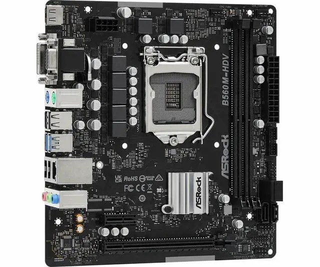 Alt view image 3 of 3 - B560M-HDV R3.0 Motherboard B560 LGA1200 DDR4 64GB Micro ATX Support I7-11700 I3-10325 I3-10105 I5-10600 CPU