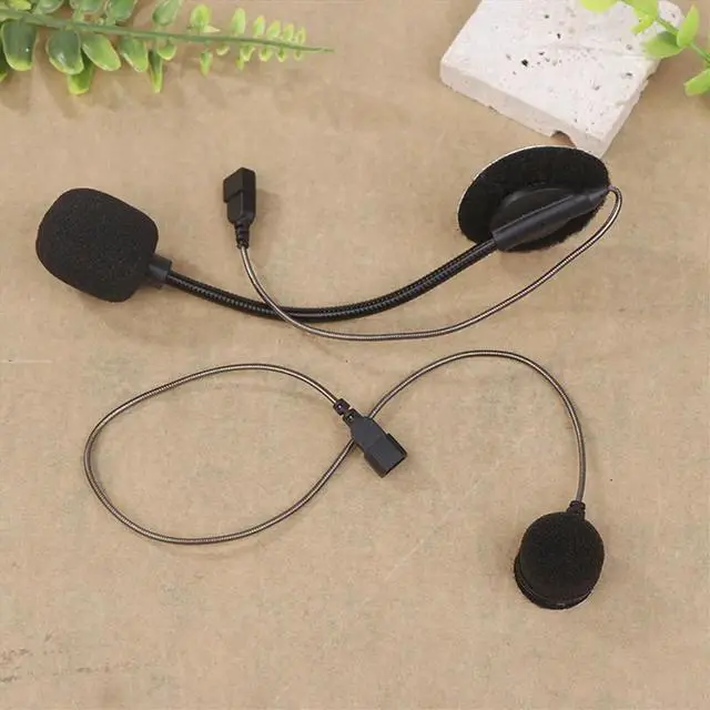 Alt view image 2 of 3 - For Cardo PACKTALK Edge Motorcycle Bluetooth Intercom Microphone Cord Microphone Soft Cord