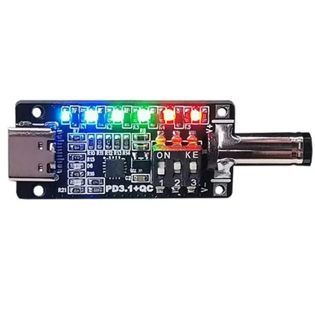 Alt view image 3 of 3 - PD3.1 Fast Charging Protocol Trigger Type C Female Socket 20V28V5A Automatic Deception Power Aging Board