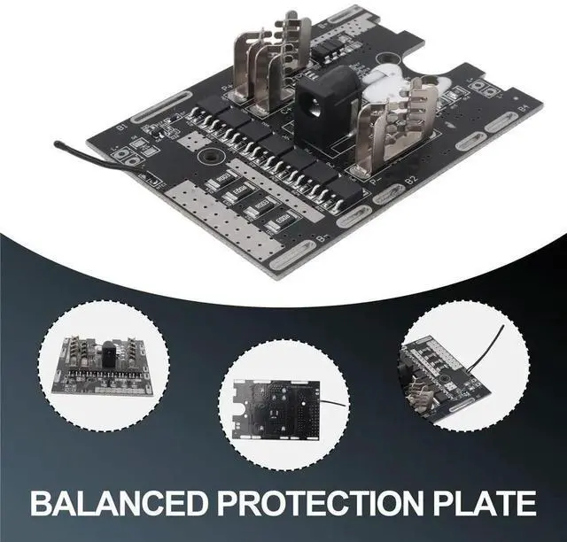 Main image of Protection Board with Equalizer Circuit for Makita Power Tool 21V Pack Protection Circuit Board
