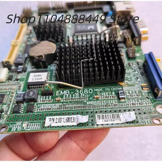 Alt view image 3 of 3 - EMB-3680 ver:1.31 industrial control motherboard