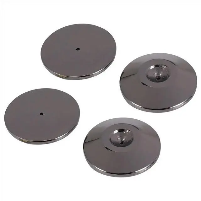 Alt view image 2 of 3 - 4 Pcs Speaker Pure Copper Spikes Pads HiFi Speaker Box Isolation Floor Stand Feet Cone Base Shoes Pad (Black)