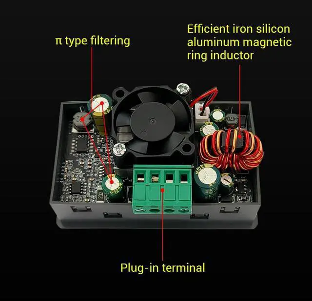 Alt view image 3 of 3 - SK90C Color Screen CNC Buck Boost Converter Adjustable Voltage Regulator Power Charging Module 90W Upgrade Version