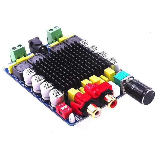 Alt view image 3 of 3 - TDA7498 Class D 2X100W Dual Channel Audio Stereo Amplifier Board 80W + 80W Digital Amplifier Board Module