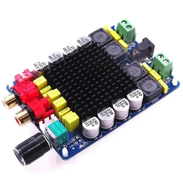 Alt view image 2 of 3 - TDA7498 Class D 2X100W Dual Channel Audio Stereo Amplifier Board 80W + 80W Digital Amplifier Board Module